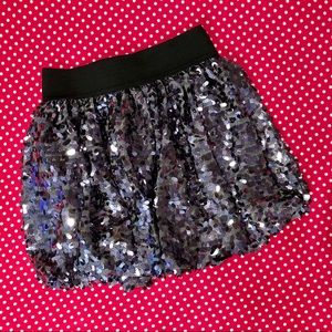⚡️Pewter Grey Sequin Skirt
